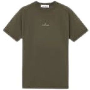 Stone Island, Heren, Tops, Groen, Maat: 2XL Katoen,