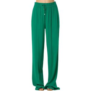 Simona Corsellini, Dames, Broeken, Groen, Maat: M Viscose,