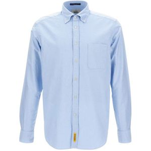 B.D Baggies, Heren, Overhemden, Blauw, Maat: L Katoen,