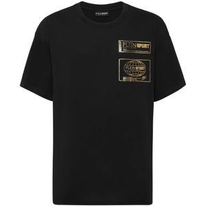 Plein Sport - T-Shirt Round Neck Ss - Zwart - Katoen