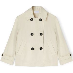 Motivi, Dames, Jassen, Beige, Maat: 2XS Linnen,