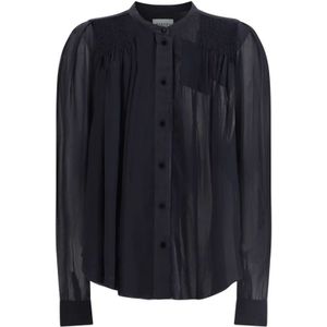 Marant étoile, Dames, Blouses & Shirts, Zwart, Maat: S Denim,