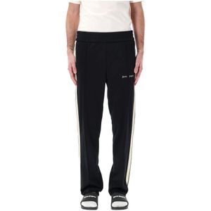Palm Angels, Heren, Broeken, Zwart, Maat: L Poliester,