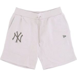 New Era, Heren, Korte broeken, Grijs, Maat: L Katoen,