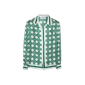 Casablanca Casual Hemden , Green , Heren , Maat: 2XL