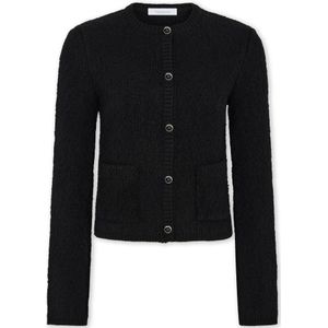 Rabanne, Dames, Truien, Zwart, Maat: XS Wol,