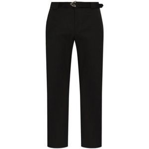 Alexander McQueen, Heren, Broeken, Zwart, Maat: M Katoen,