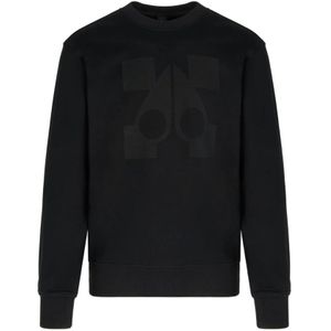 Moose Knuckles, Heren, Sweatshirts & Hoodies, Zwart, Maat: 2XL Katoen,