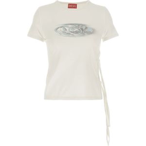 Diesel, Dames, Tops, Wit, Maat: XS Katoen,