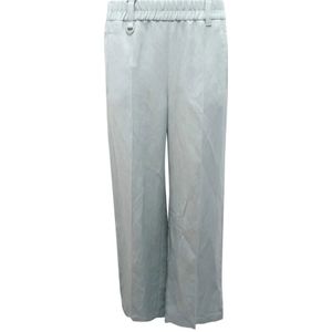 Marella, Dames, Broeken, Blauw, Maat: 2XS Linnen,