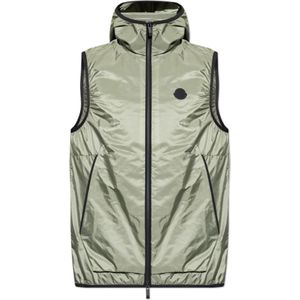 Moncler, Heren, Jassen, Groen, Maat: 2XL Polyamide,