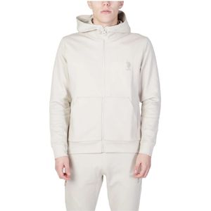 U.s. Polo Assn., Heren, Sweatshirts & Hoodies, Beige, Maat: L Fleece,