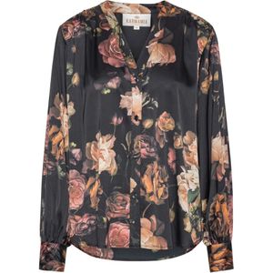 Karmamia, Dames, Blouses & Shirts, Veelkleurig, Maat: XS Satijn,