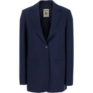 Semicouture, Dames, Jassen, Blauw, Maat: XS