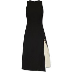 Ami Paris, Dames, Jurken, Zwart, Maat: L Wol,