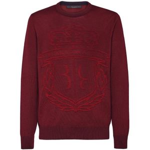 Billionaire, Heren, Truien, Rood, Maat: 2XL Wol,