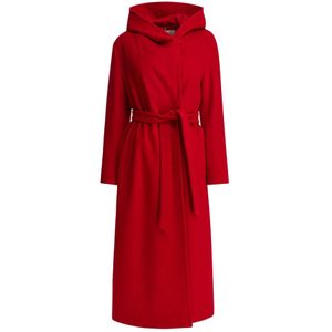 Herno, Dames, Mantels, Rood, Maat: 2XS Wol,