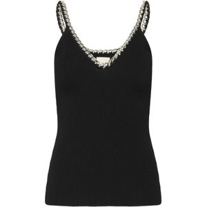 Soaked in Luxury, Dames, Tops, Zwart, Maat: M