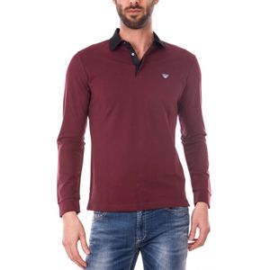 Armani Jeans, Heren, Tops, Rood, Maat: S Katoen,