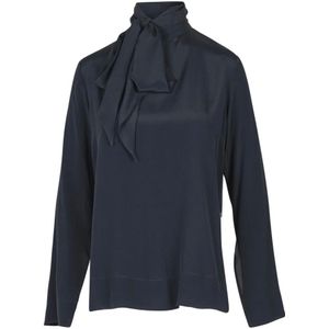 Ottod'Ame, Dames, Blouses & Shirts, Zwart, Maat: S Zijde,