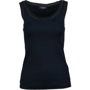 Fabiana Filippi, Dames, Tops, Blauw, Maat: L Katoen,