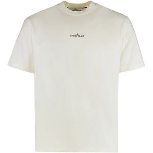 Stone Island, Heren, Tops, Beige, Maat: S Katoen,