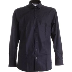 Moschino, Heren, Overhemden, Zwart, Maat: S Katoen,
