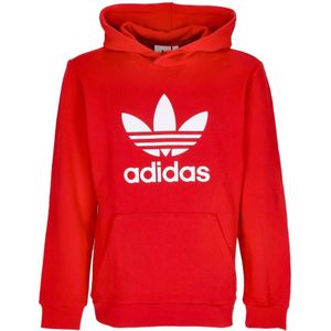 Adidas, Heren, Sweatshirts & Hoodies, Rood, Maat: S Katoen,