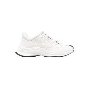 Gucci Geperforeerde-logo veterschoenen , White , Dames , Maat: 40 1/2 EU