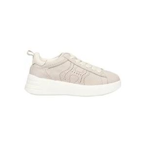 Hogan Sneakers , Beige , Dames , Maat: 38 EU