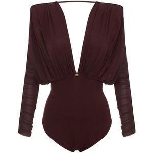 Elisabetta Franchi, Dames, Tops, Paars, Maat: XS Jersey,