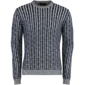 Moorer, Heren, Truien, Blauw, Maat: M Katoen,