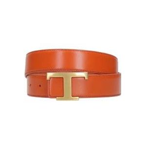 Tod's Belts , Orange , Heren , Maat: 95 CM