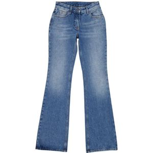 Damesjeans - Off White - Flare