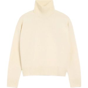 Ami Paris, Dames, Truien, Beige, Maat: L Wol,