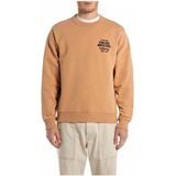 Replay - Sweatshirt - Bruin - Katoen