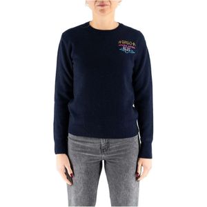 MC2 Saint Barth, Dames, Truien, Blauw, Maat: S Wol,