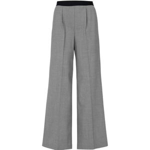 Msgm, Dames, Broeken, Grijs, Maat: M Wol,