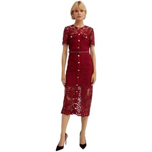 Self Portrait, Dames, Jurken, Rood, Maat: XL