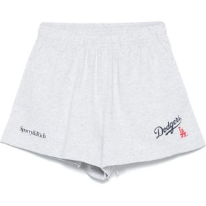 Sporty & Rich, Dames, Korte broeken, Grijs, Maat: L