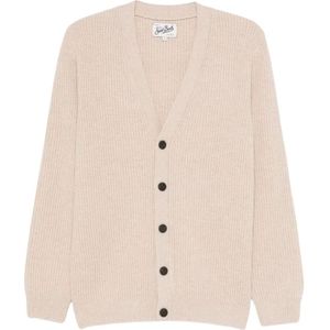 MC2 Saint Barth, Heren, Truien, Beige, Maat: S Wol,