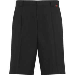 Gucci, Heren, Korte broeken, Zwart, Maat: M Wol,