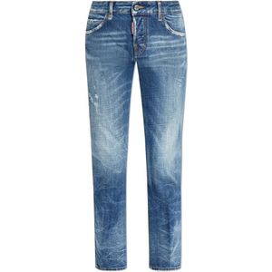 Dsquared2, Dames, Jeans, Blauw, Maat: 2XS Katoen,