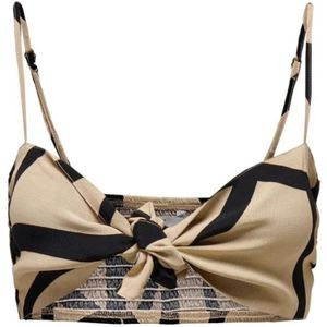 Only, Dames, Tops, Grijs, Maat: M Viscose,