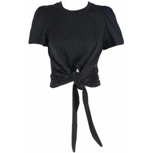Silvian Heach, Dames, Tops, Zwart, Maat: M Katoen,