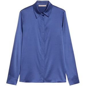 Pennyblack, Dames, Blouses & Shirts, Blauw, Maat: L Zijde,