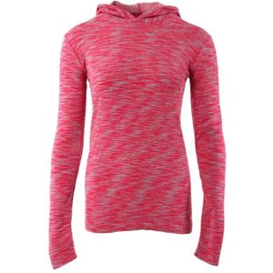 Diadora - Hoodie - Roze - Grijs - Polyester - Polyamide - Met Capuchon