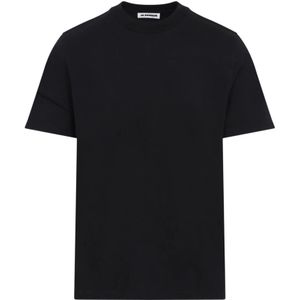 Jil Sander, Heren, Tops, Zwart, Maat: L Katoen,