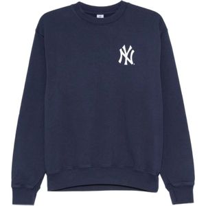 Sporty & Rich, Dames, Sweatshirts & Hoodies, Blauw, Maat: M Katoen,