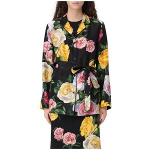 Dolce & Gabbana, Dames, Blouses & Shirts, Veelkleurig, Maat: XS Zijde,